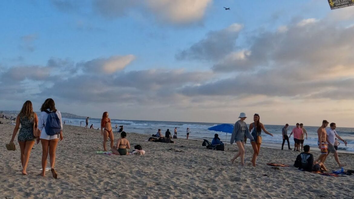 Sunset 🏖 Pacific Beach, San Diego, California 4k Beach Walk❤️🔥 Sunset 🏖 Pacific Beach, San Diego, California 4k Beach Walk❤️🔥