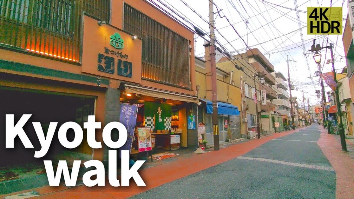 【京都散策】映画のまち太秦へ 古墳、キネマストリート、広隆寺【4K】Kyoto Japan Walk/movie town Uzumasa/ancient tomb/Koryu-ji Temple
