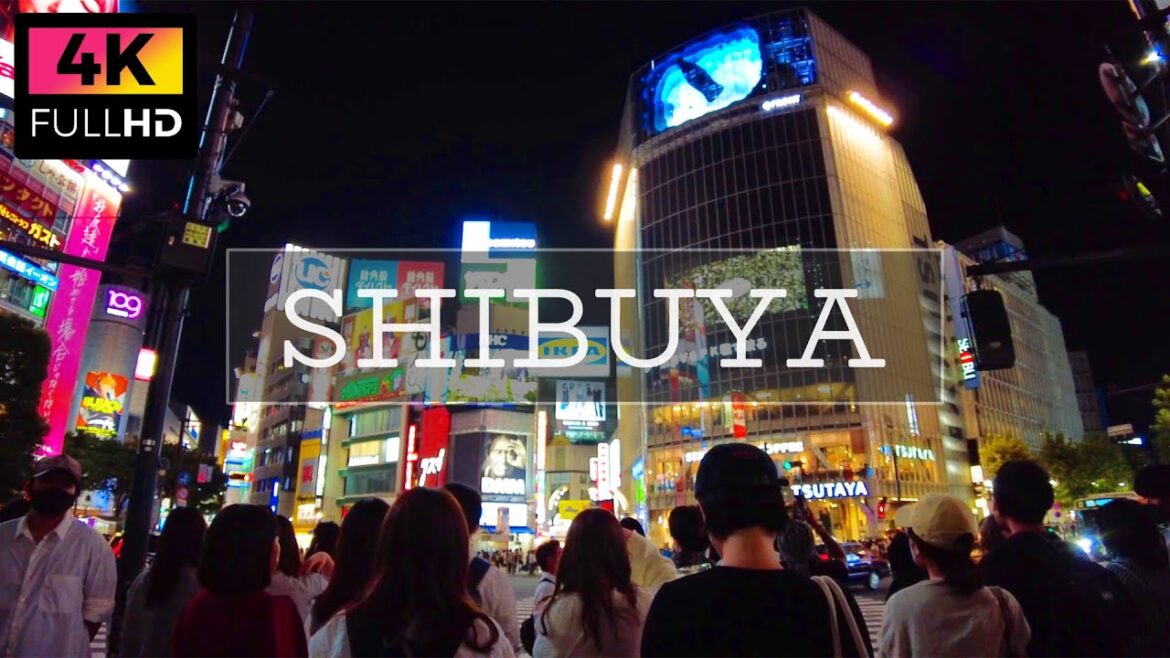 【4K】Holidays night walk in Shibuya's scramble and downtown. (Oct. 2022) | 東京 休日の渋谷 ミヤシタパークやセンター街を夜散歩