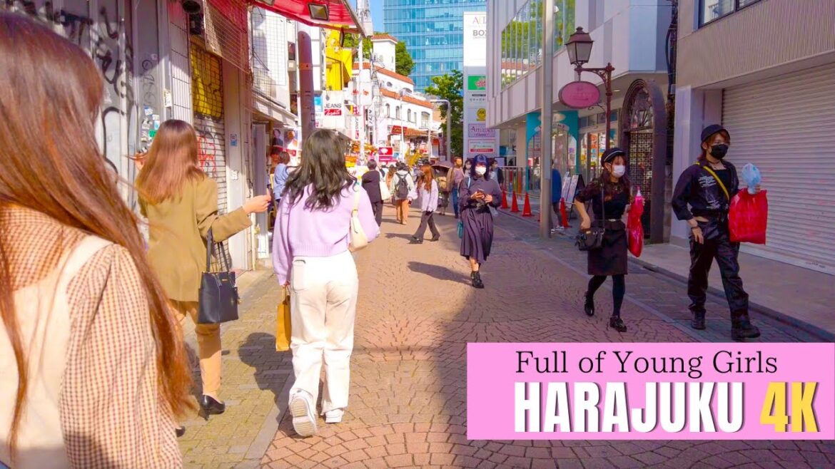 Harajuku Takeshita Street - full of young girls - (Tokyo, Japan, 原宿 竹下通り) - 4K Japan Walk