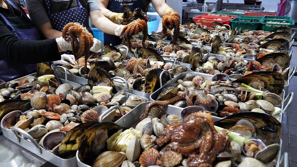 대단합니다! 한달에 10톤씩 팔리는? 억대 매출 해산물 몰아보기 BEST 3 / Various Sea Foods Collection / Korean street food