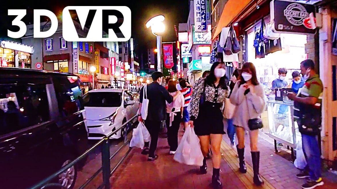 Shinokubo walk at night | VR180 VIDEO JAPAN Shinokubo walk at night | VR180 VIDEO JAPAN