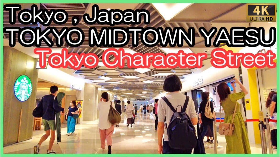TOKYO MIDTOWN YAESU , Tokyo Character Street , Tokyo walk 4K,Japan TOKYO MIDTOWN YAESU , Tokyo Character Street , Tokyo walk 4K,Japan