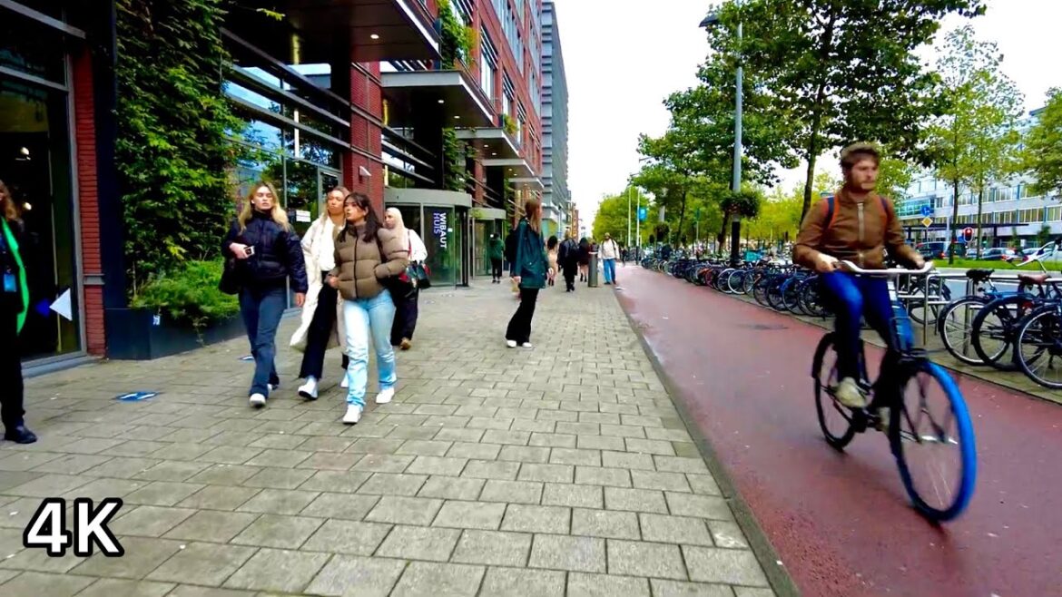 🇳🇱 4K Walking in Amsterdam City. The Netherlands Walk Tour, October 2022