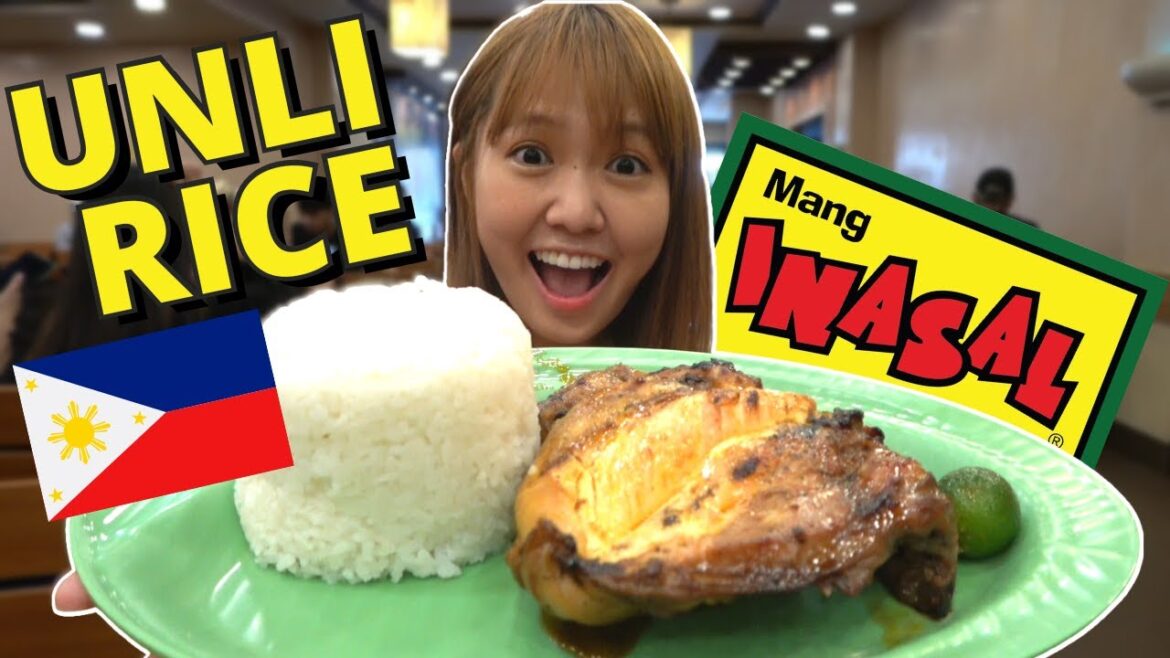 Japanese Girl Trying Mang Inasal UNLIMITED RICE CHALLENGE for the first time in the Philippines