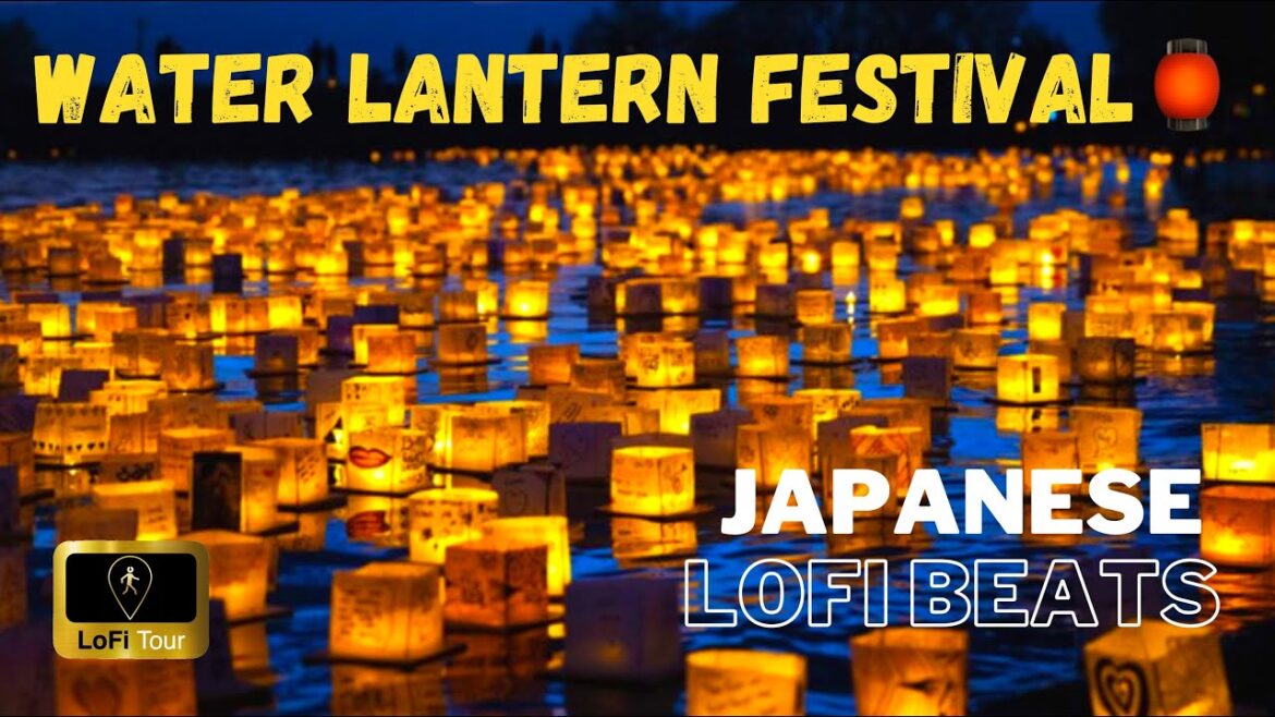 Water Lantern Festival | walking tour | Japanese lofi beats Water Lantern Festival | walking tour | Japanese lofi beats