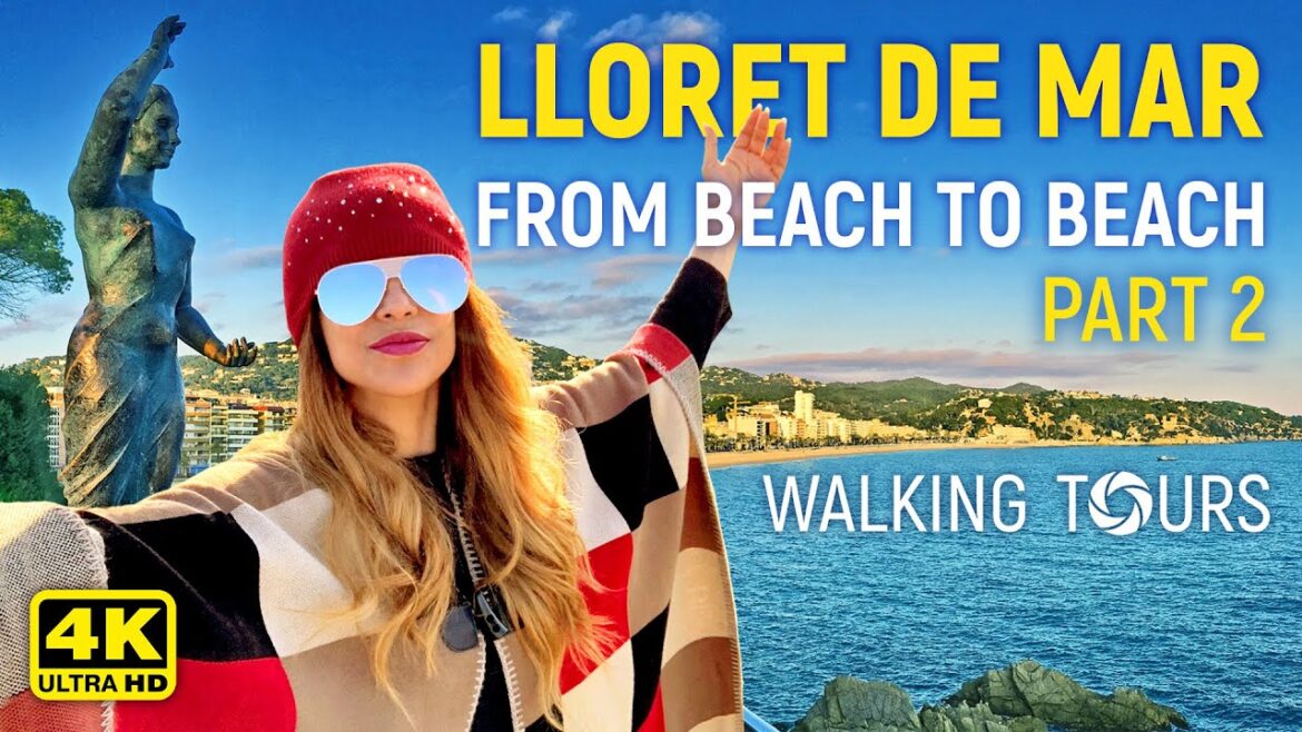 4K Lloret de Mar (Catalonia, Spain) from Beach to Beach Walking Tour. Part 2 4K Lloret de Mar (Catalonia, Spain) from Beach to Beach Walking Tour. Part 2