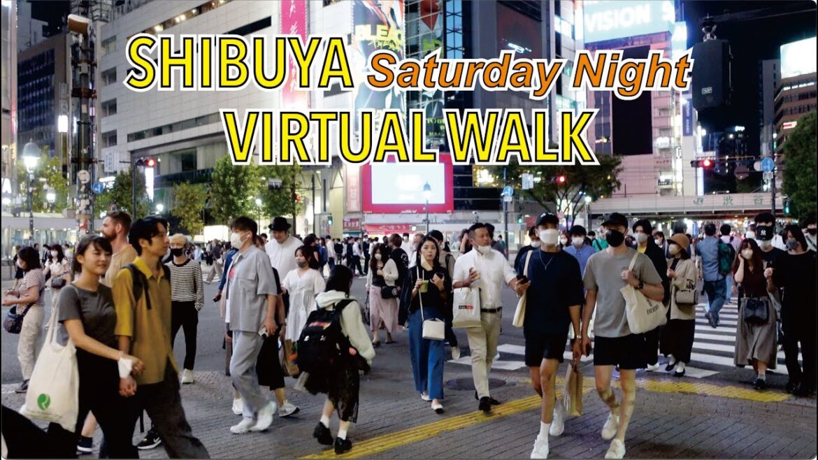 🇯🇵Shibuya Saturday Night, Autumn Virtual Walk