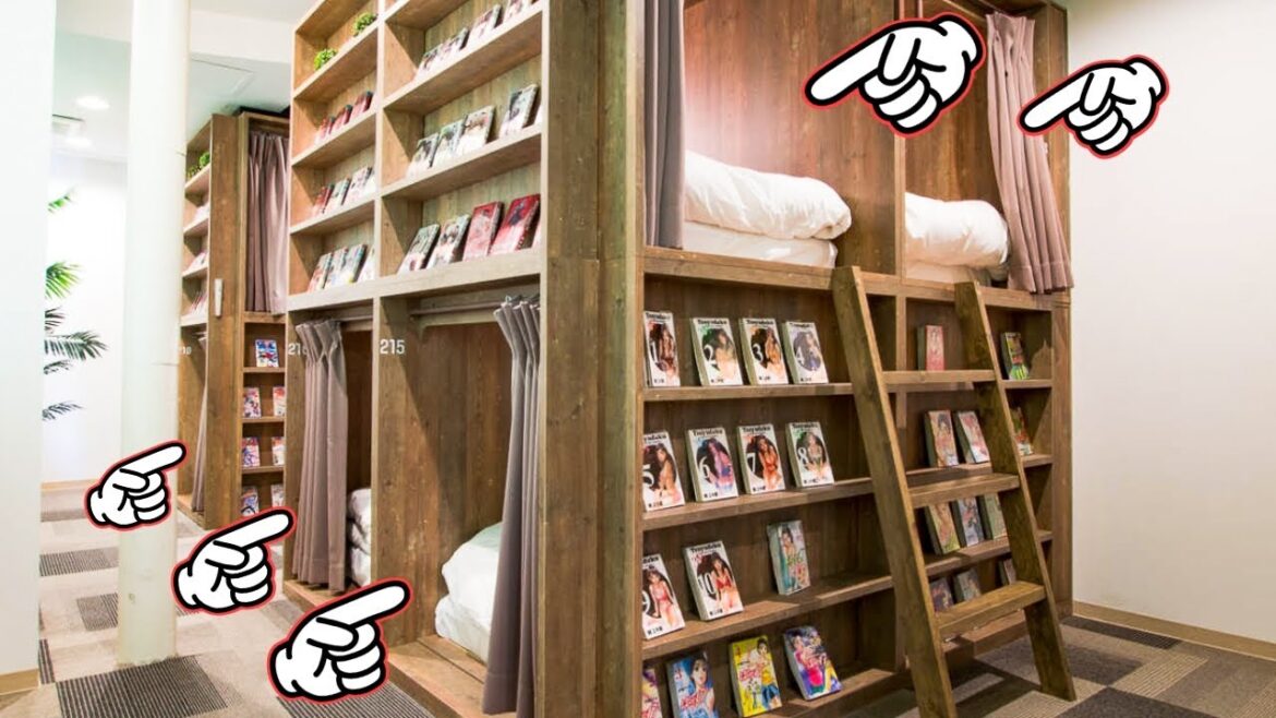Stay at Capsule Hotel with Manga Cafe😴📚 Sapporo, Hokkaido, Japan🇯🇵 札幌 カプセルホテル コミカプ