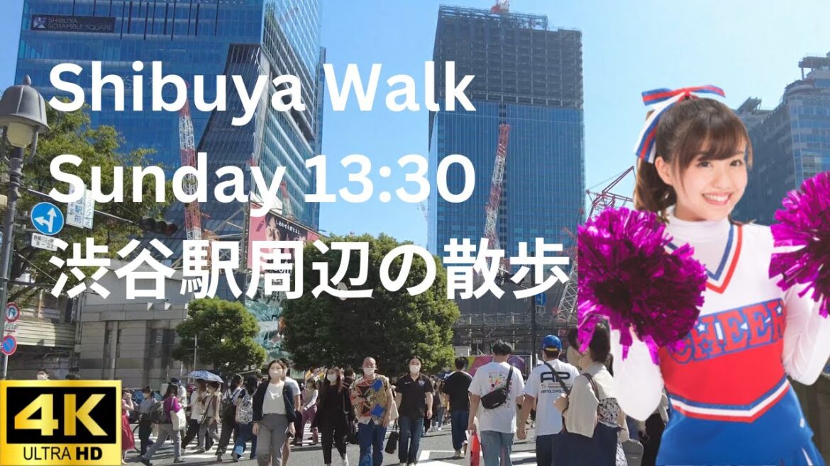 【4K HDR】13:30 Sunday walk around the scramble crossing in Shibuya, Tokyo (ASMR) 東京・渋谷のスクランブル交差点周辺の散歩 【4K HDR】13:30 Sunday walk around the scramble crossing in Shibuya, Tokyo (ASMR) 東京・渋谷のスクランブル交差点周辺の散歩