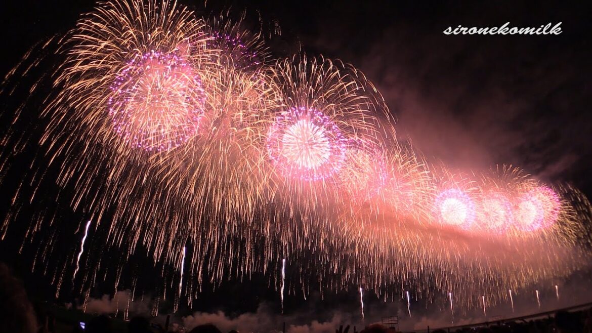 長岡 復興祈願花火フェニックス Japan Nagaoka Fireworks Festival | 2km Wide Display PHOENIX 10 2014 長岡まつり