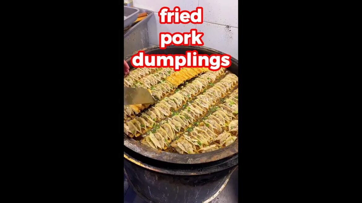 AMAZING STREET FOOD | Fried Pork Dumplings | #Shorts