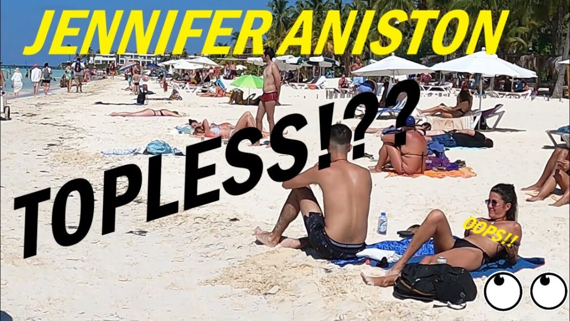 JENNIFER ANISTON sunbathing TOPLESS!?? Playa Norte / Isla Mujeres / Mexico. JENNIFER ANISTON sunbathing TOPLESS!?? Playa Norte / Isla Mujeres / Mexico.