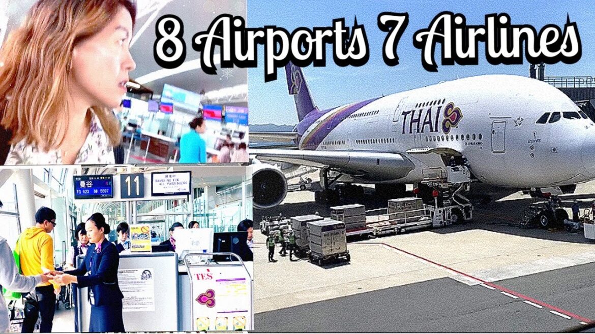 Travel Asia - 8 Airports & 7 Airlines (Japan, South Korea, Thailand, Singapore, Vietnam) #fly 🛫
