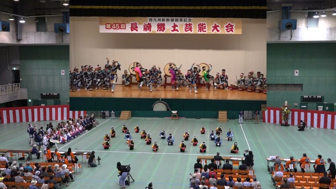 横尾だんじり保存会（西浦上地区）西九州新幹線開業記念 「第45回 長崎郷土芸能大会」長崎市民会館 3階体育館 令和4年9月25日（日曜日）