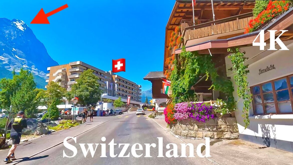 Driving in Switzerland 4K| Grindelwald to Interlaken, Relaxing Piano Music, Amazing Beautiful Nature