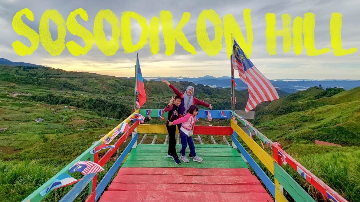 Tempat paling viral di Kundasang dengan view sunrise TERBAIK!!! | Sosodikon Hill, Sabah | Vlog 044
