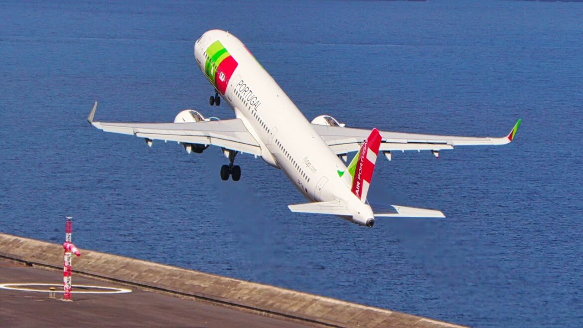4 TAKEOFFS With GREAT VIEWS at Madeira Airport