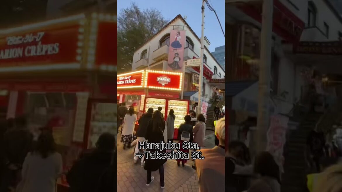 🗼30 seconds Tokyo Trip: Harajuku Station to Takeshita street.