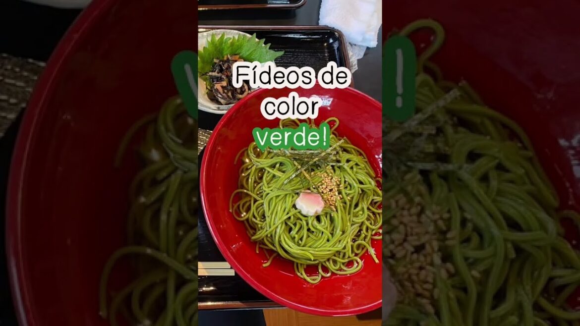 CONSEJO para viajes en KYOTO COMIDAS EXÓTICAS: FIDEOS VERDES 😲 #japon #travel #tips #short #kyoto