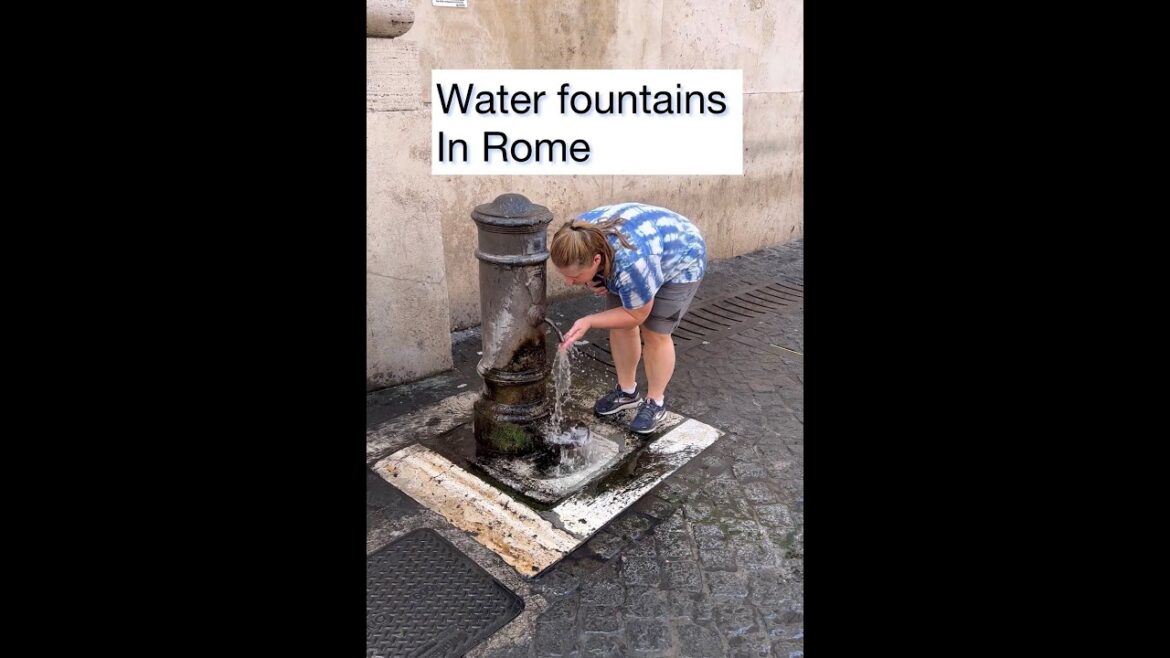How to Use These Cool Public Fountain in Rome, Italy How to Use These Cool Public Fountain in Rome, Italy