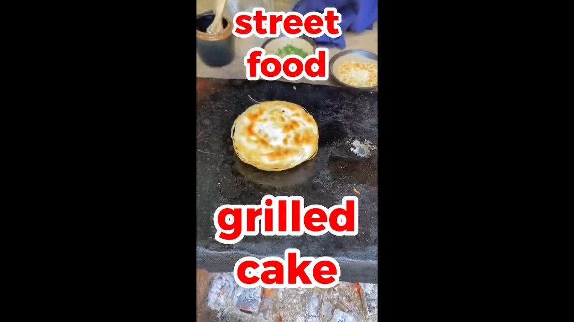 AMAZING STREET FOOD | Grilled Cake | #Shorts AMAZING STREET FOOD | Grilled Cake | #Shorts