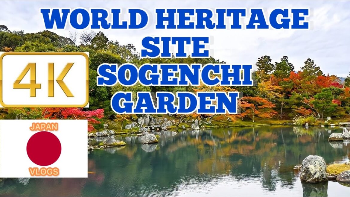 world heritage site sogenchi garden kyoto japan walking tour