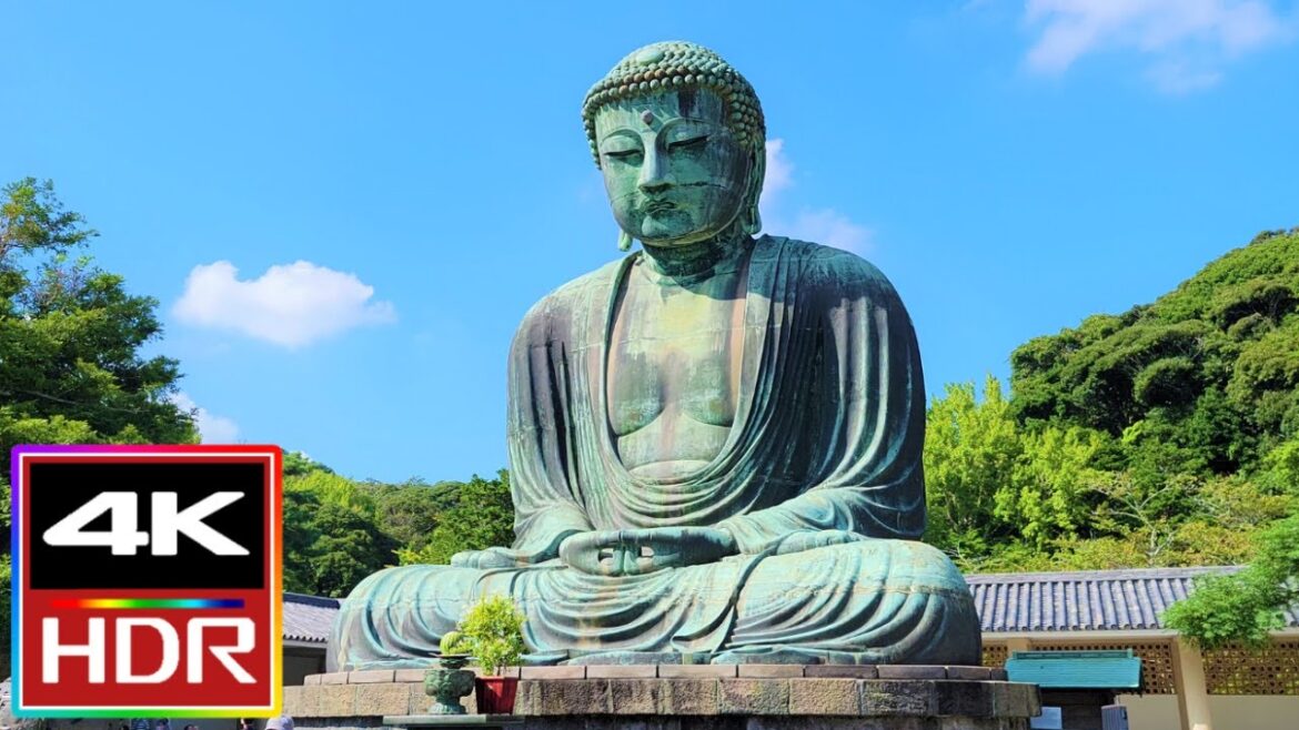 The Great Buddha of Kamakura Walking Tour [4K HDR] 鎌倉大仏