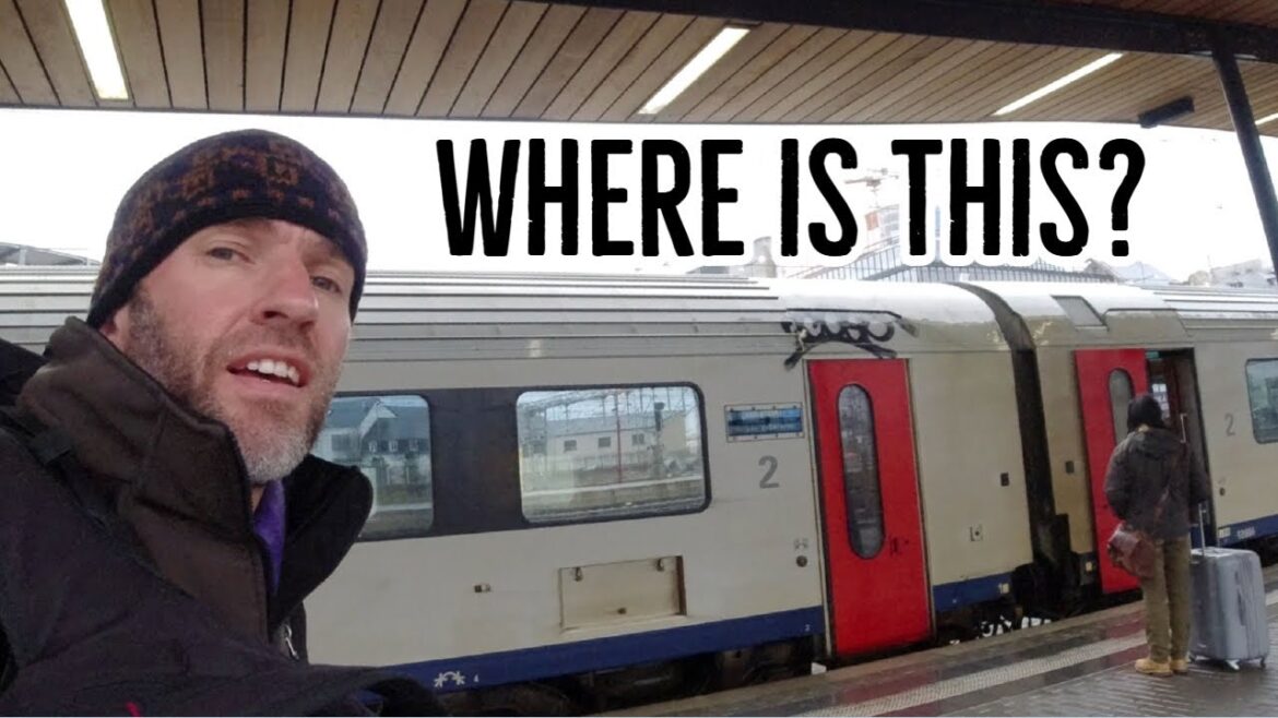 European Winter Train Trip to a Mystery Country