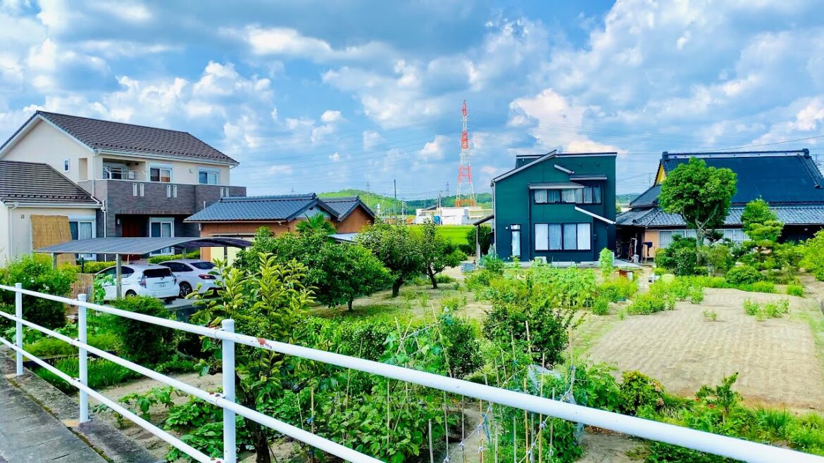 4K Japan Walk - Countryside Village | Neighborhood Walking Tour in Nisshin City, Aichi 2021/7