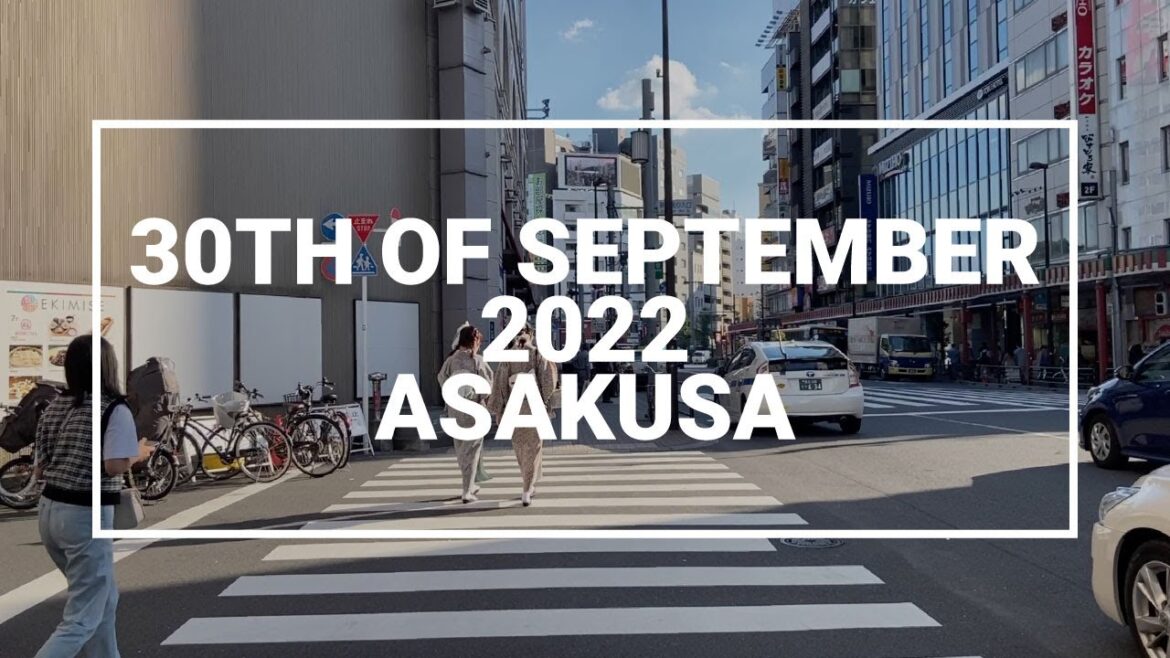 【30th of  September 2022】4K Asakusa Tokyo Senso-ji Autumn Afternoon Walk / 東京 浅草 秋 浅草寺 歩く