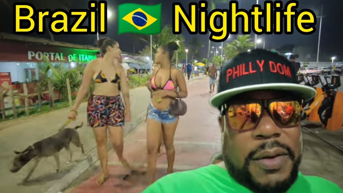 Nightlife Salvador Bahia Brazil Walking around Itapua 🇧🇷 Nightlife Salvador Bahia Brazil Walking around Itapua 🇧🇷