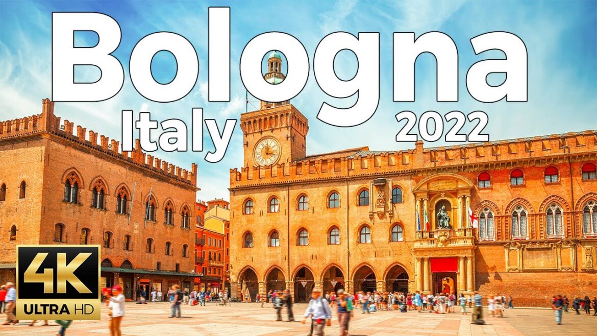 Bologna 2022, Italy Walking Tour (4k Ultra HD 60fps) – With Caption