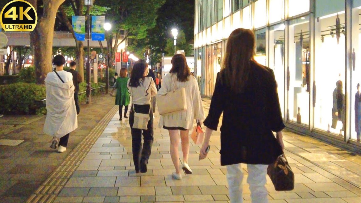 【4K】Tokyo Field Walk 🚶‍♂️- Harajuku to Omotesando @night - 2022