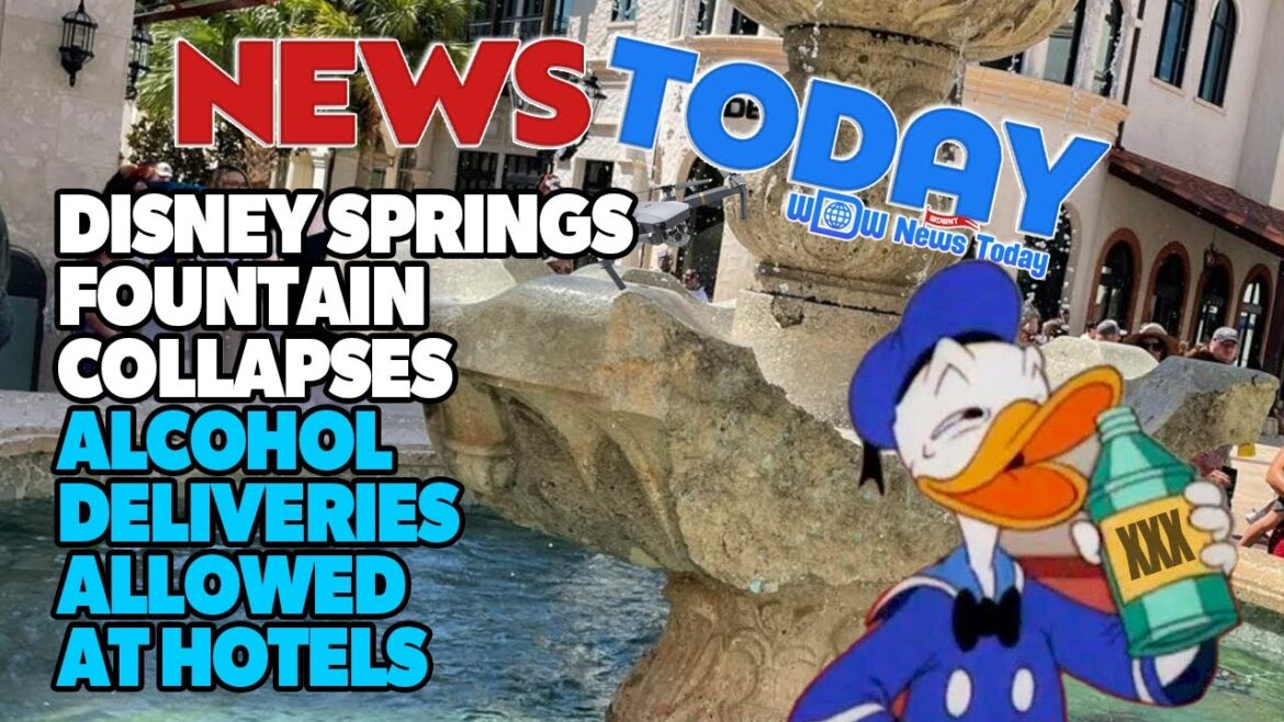 Disney Springs Fountain Collapses, Alcohol Deliveries Allowed at Hotels Disney Springs Fountain Collapses, Alcohol Deliveries Allowed at Hotels
