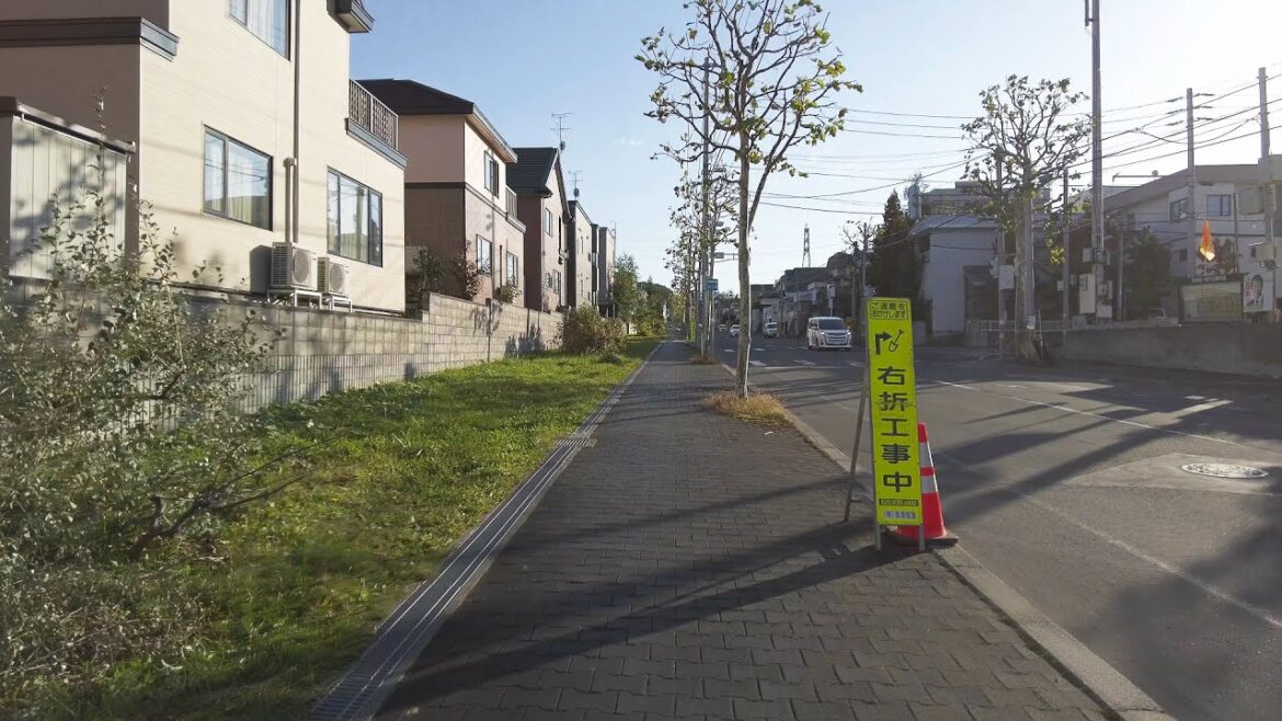 【4K】2022 日本 北海道 札幌 豊平区 西岡 秋の散策【Binaural Audio】