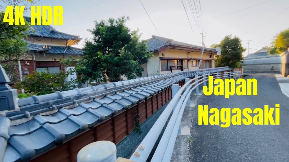 [4K HDR] Japanese Beautiful Sunset Walk | Japanase Countryside | Nagasaki Japan 2021