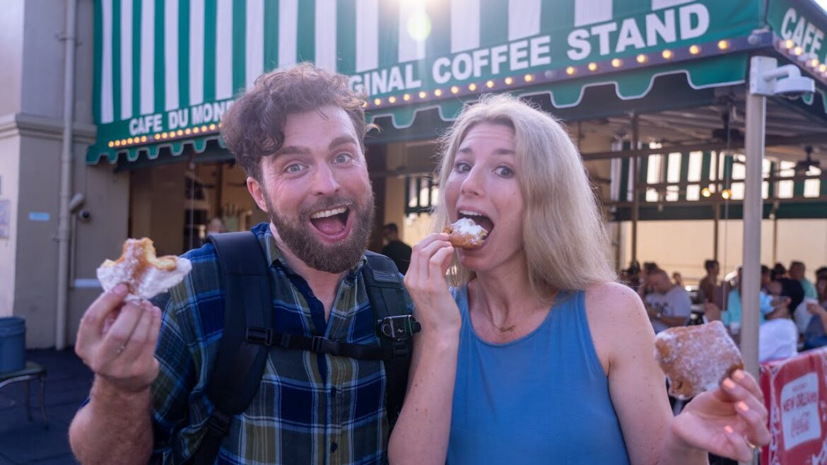 HUGE NEW ORLEANS FOOD TOUR - Gumbo, Crab Beignets, Alligator, and MORE!!