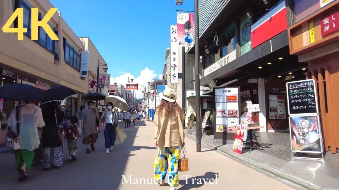 Walking in Kamakura on the Outskirts of Tokyo | 4K 60FPS | City Ambience and Sounds, ASMR Walking in Kamakura on the Outskirts of Tokyo | 4K 60FPS | City Ambience and Sounds, ASMR