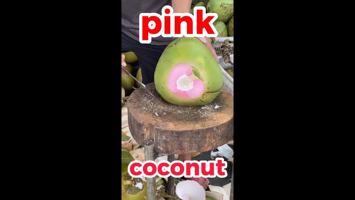 AMAZING STREET FOOD | Pink Coconut | #Shorts