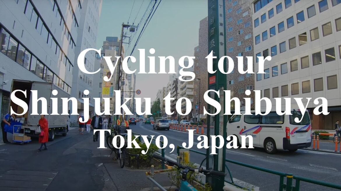 [Bike tour]Cycling tour Shinjuku to Shibuya, Tokyo, Japan 4K