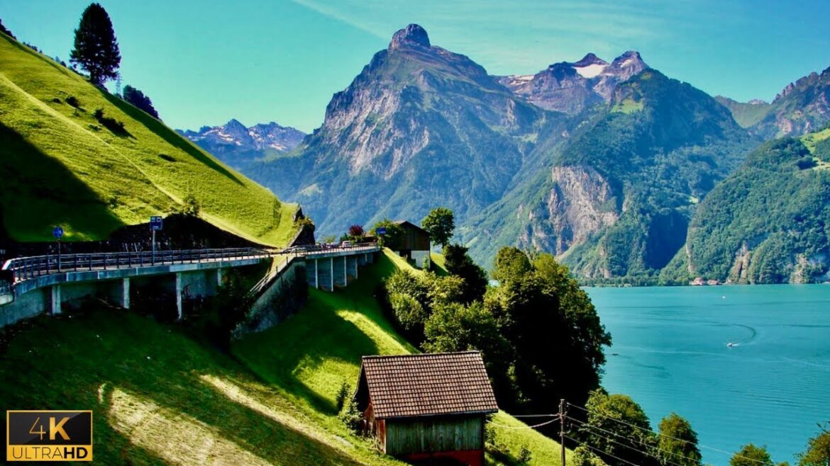 Picturesque Drive in Switzerland🇨🇭| The Famous Axenstrasse Road 4K