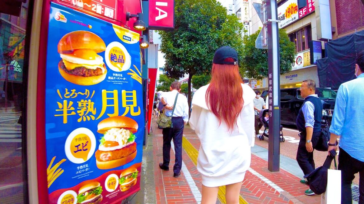 Shinjuku in Tokyo is a fast food paradise♪💖🐶4K ASMR non-stop 1 hour 03 minutes