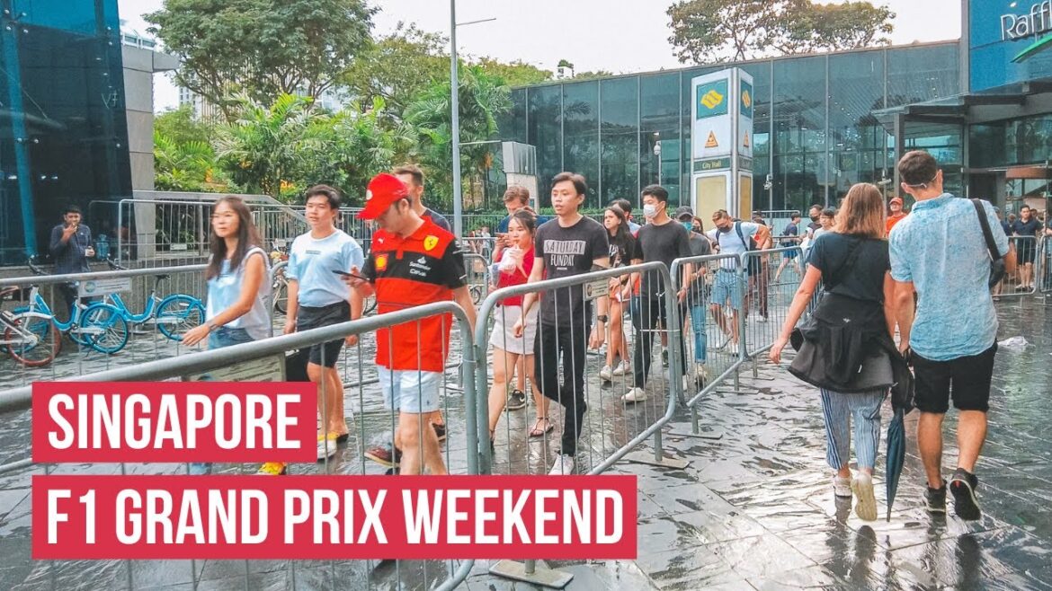 🇸🇬 Singapore City Scenes During Formula 1 Grand Prix Weekend | Life in Singapore 2022 [4K HDR]