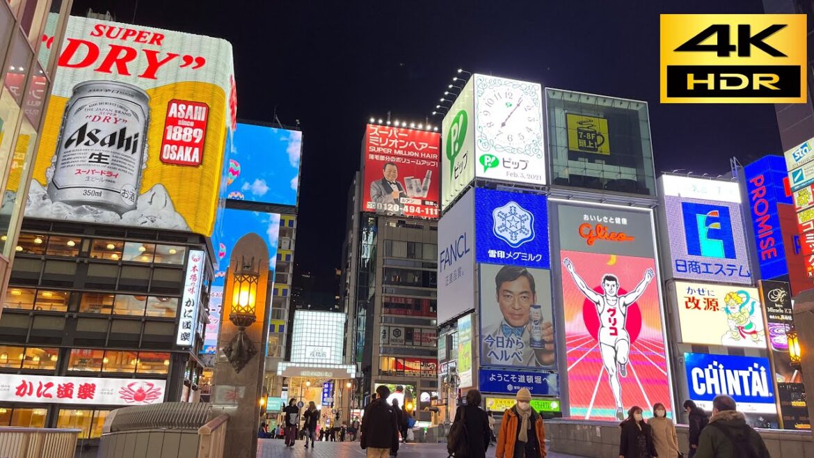 【4K HDR 】 iPhone12 Pro Max Night Walking Tour Dotonbori Osaka Japan(道頓堀 夜散歩) 【4K HDR 】 iPhone12 Pro Max Night Walking Tour Dotonbori Osaka Japan(道頓堀 夜散歩)
