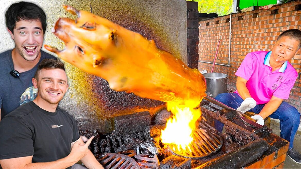 Taiwan's Suckling Pig BBQ MASTER w/ Logan Beck!! Hong Kong STREET FOOD in Taichung, Taiwan!