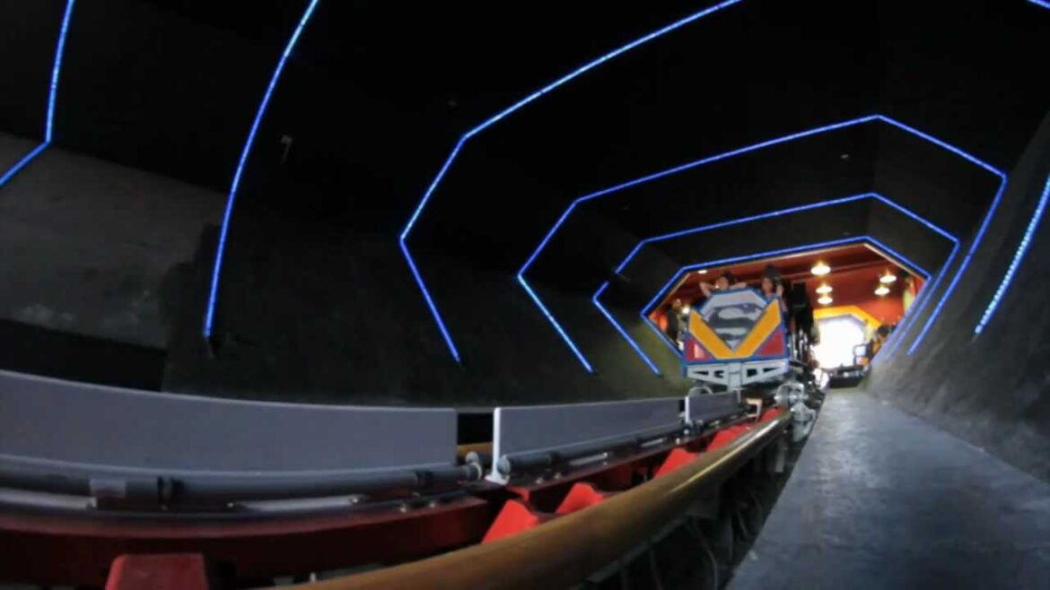 Superman Ultimate Flight Roller Coaster POV and Rider Cam Six Flags Discovery Kingdom