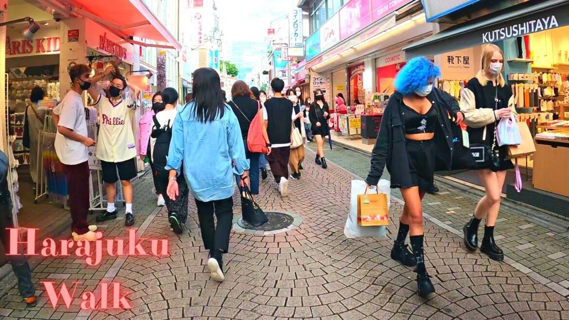 Takeshita Street is full of young people. Harajuku Tokyo walking tour【4K】5.2022 Takeshita Street is full of young people. Harajuku Tokyo walking tour【4K】5.2022