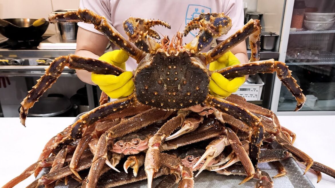 최고의 대한민국 해산물 요리, 킹크랩, 대게, 활어회, 초밥, 대왕 조개구이, King crabs, Sushi, The Best seafood recipes in Korea