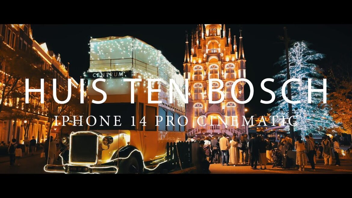 HUIS TEN BOSCH - ハウステンボス (iPhone 14 Pro low light video) [夜景 - Cinematic Night View(4K)] | 長崎県佐世保市